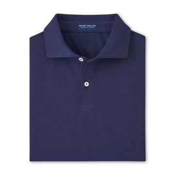 Albatross Cotton Blend Pique Polo Blå Peter Millar