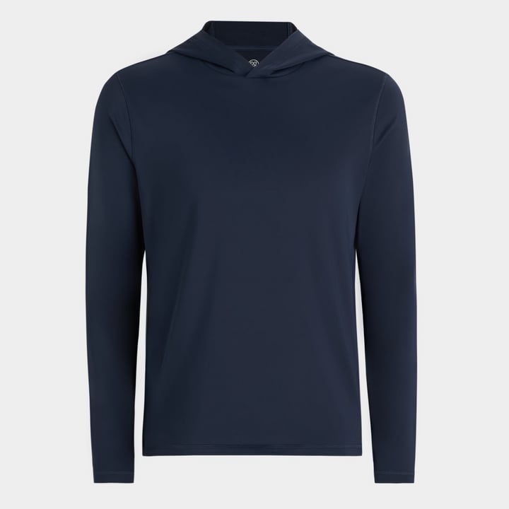 Brushed Back Tech Terry Hoodie: Blue G/Fore Brushed Back Tech Terry Hoodie: Blue G/Fore