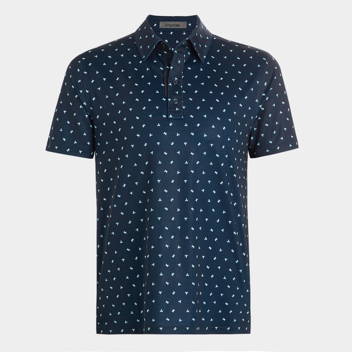 Geometric Floral Tech Jersey Polo Sininen G/Fore Geometric Floral Tech Jersey Polo Sininen G/Fore