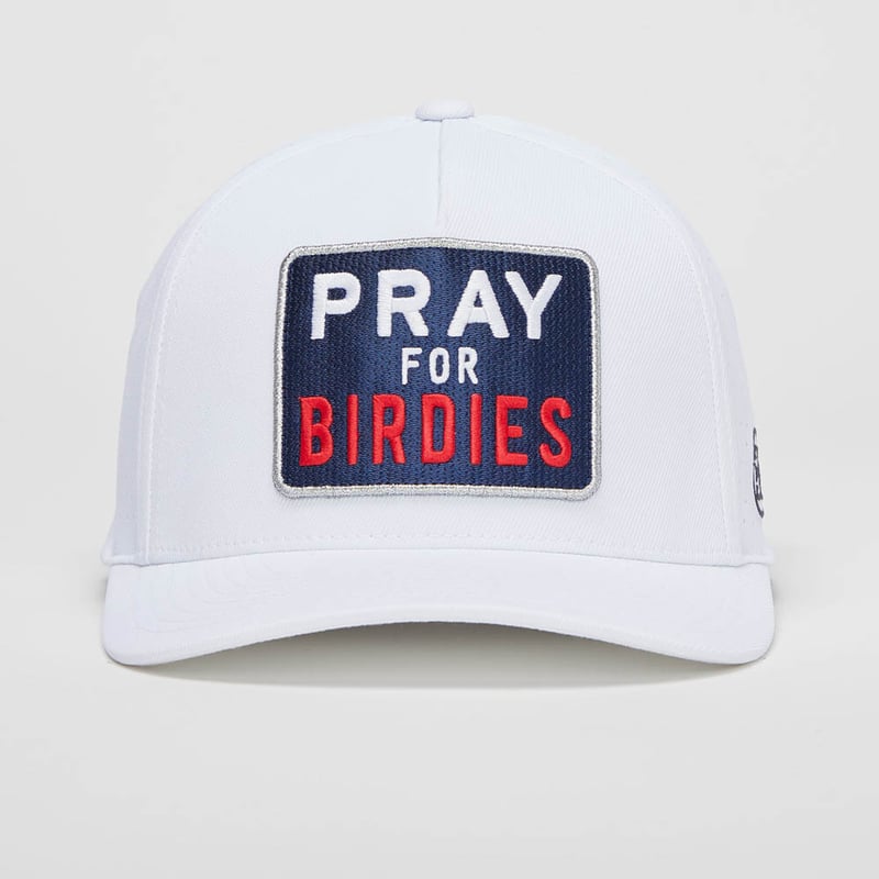 ☆【G FORE】☆PRAY FOR BIRDIES HATゴルフキャップ☆男女共用☆ PRAY FOR BIRDIES PATCH PERFORATED DELTA HAT |MEN'S HATS | G/FORE