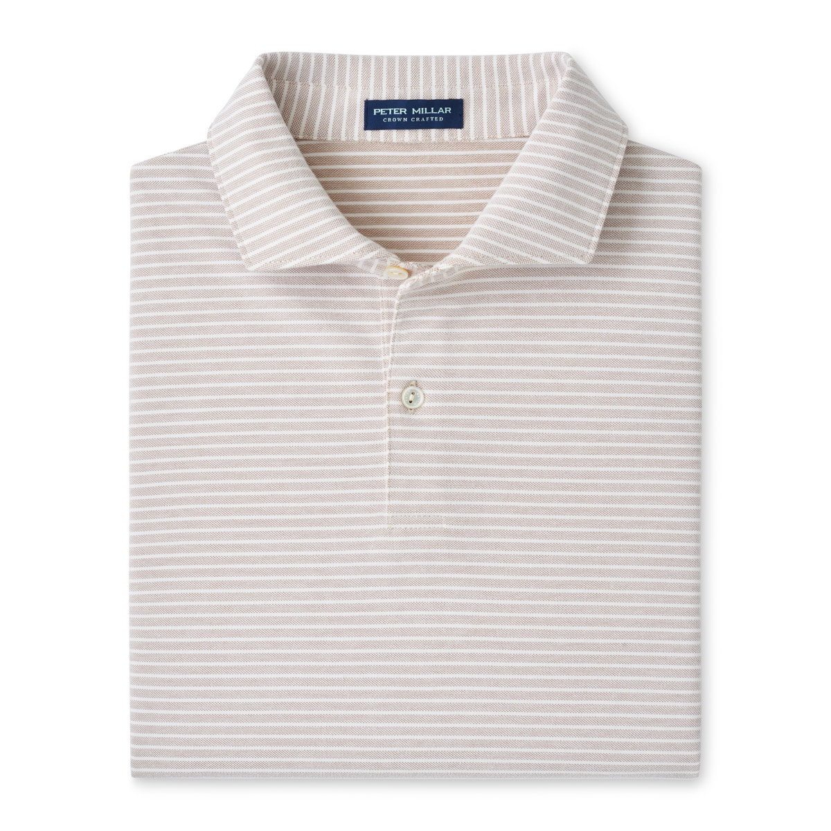 Peter Millar Albatross Stripe Cotton Blend Polo Shirt