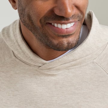 Crown Comfort Knit Hood Beige Peter Millar