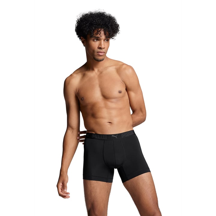 Black Mens Puma Underwear - Microfiber Boxer