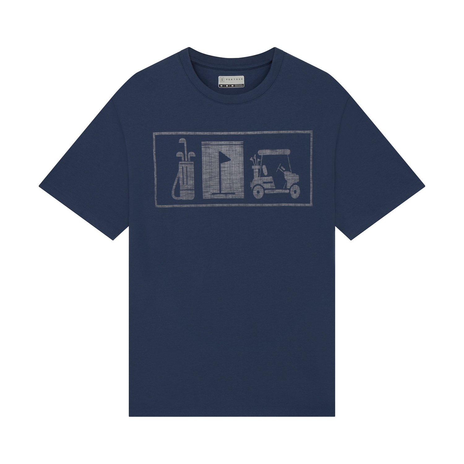 T-Shirt Graphic Crew: Bleu PGA Tour