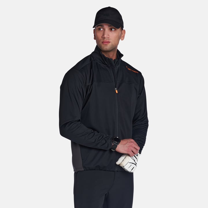 Tech Softshell Windbreaker Schwarz Bogeys & Birdies