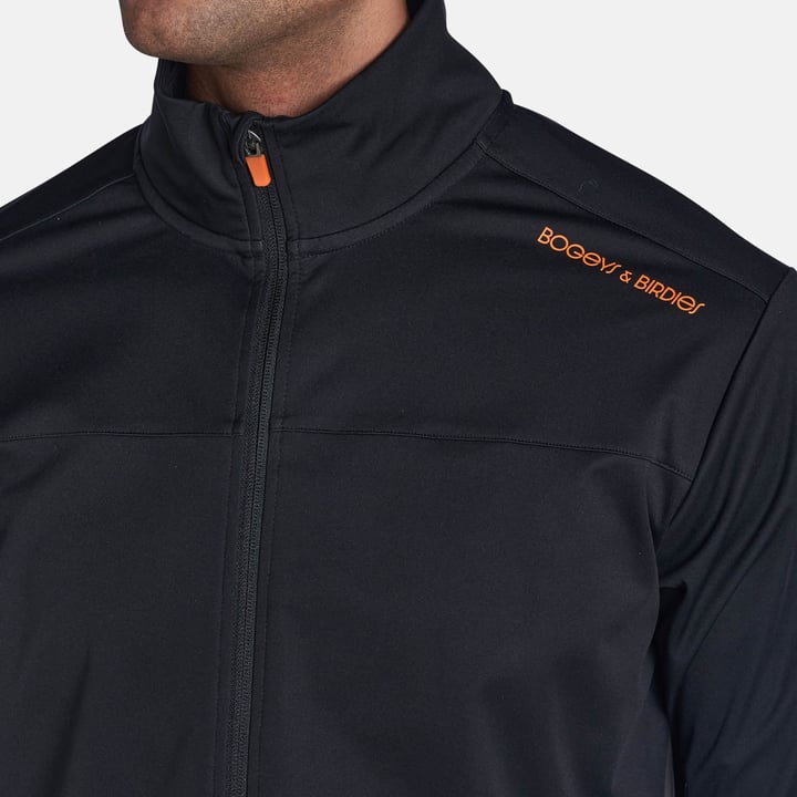 Tech Softshell Windbreaker Schwarz Bogeys & Birdies