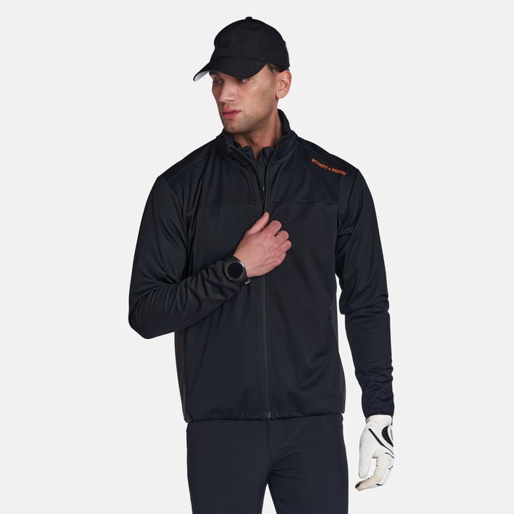 Tech Softshell Windbreaker Schwarz Bogeys & Birdies