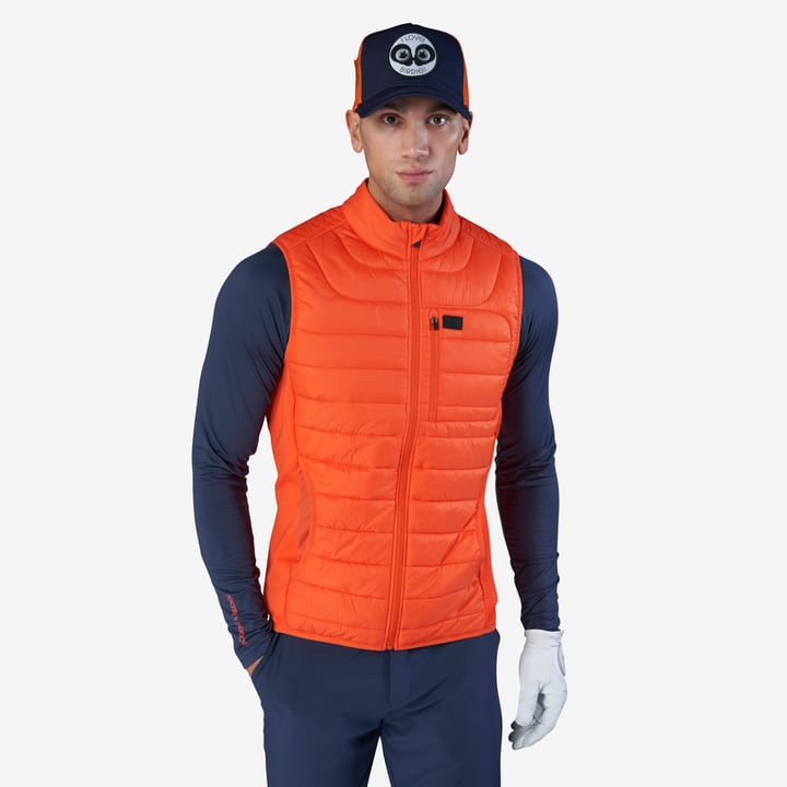 M Hybrid Padded Vest Orange Bogeys & Birdies