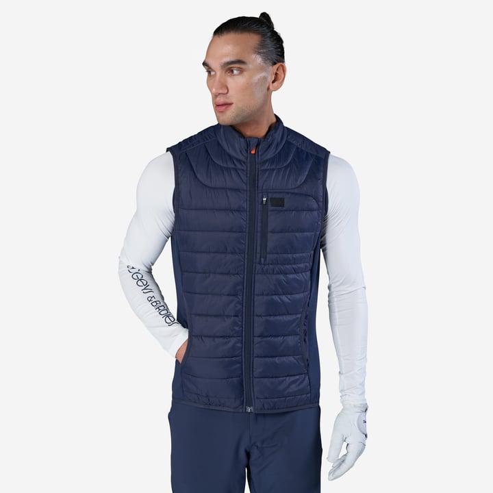 M Hybrid Padded Vest Blau Bogeys & Birdies