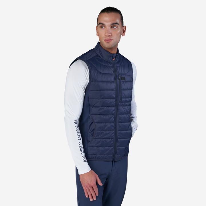 M Hybrid Padded Vest Blau Bogeys & Birdies