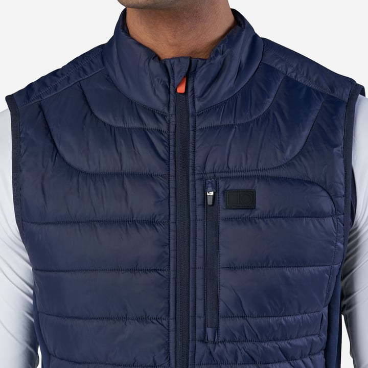 M Hybrid Padded Vest Blau Bogeys & Birdies