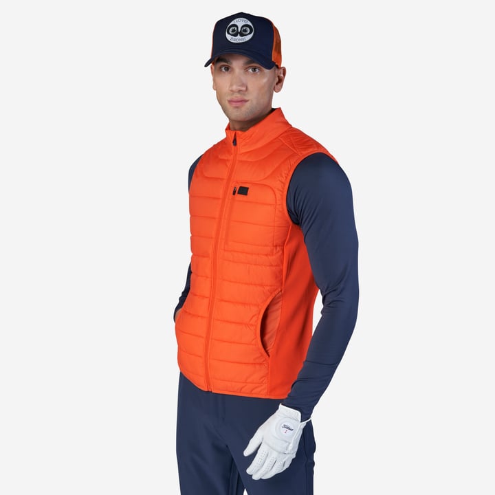 M Hybrid Padded Vest Orange Bogeys & Birdies