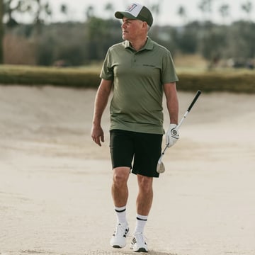 M 4-Way Stretch Short Svart Bogeys & Birdies