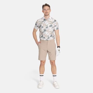 M 4-Way Stretch Short Beige Bogeys & Birdies