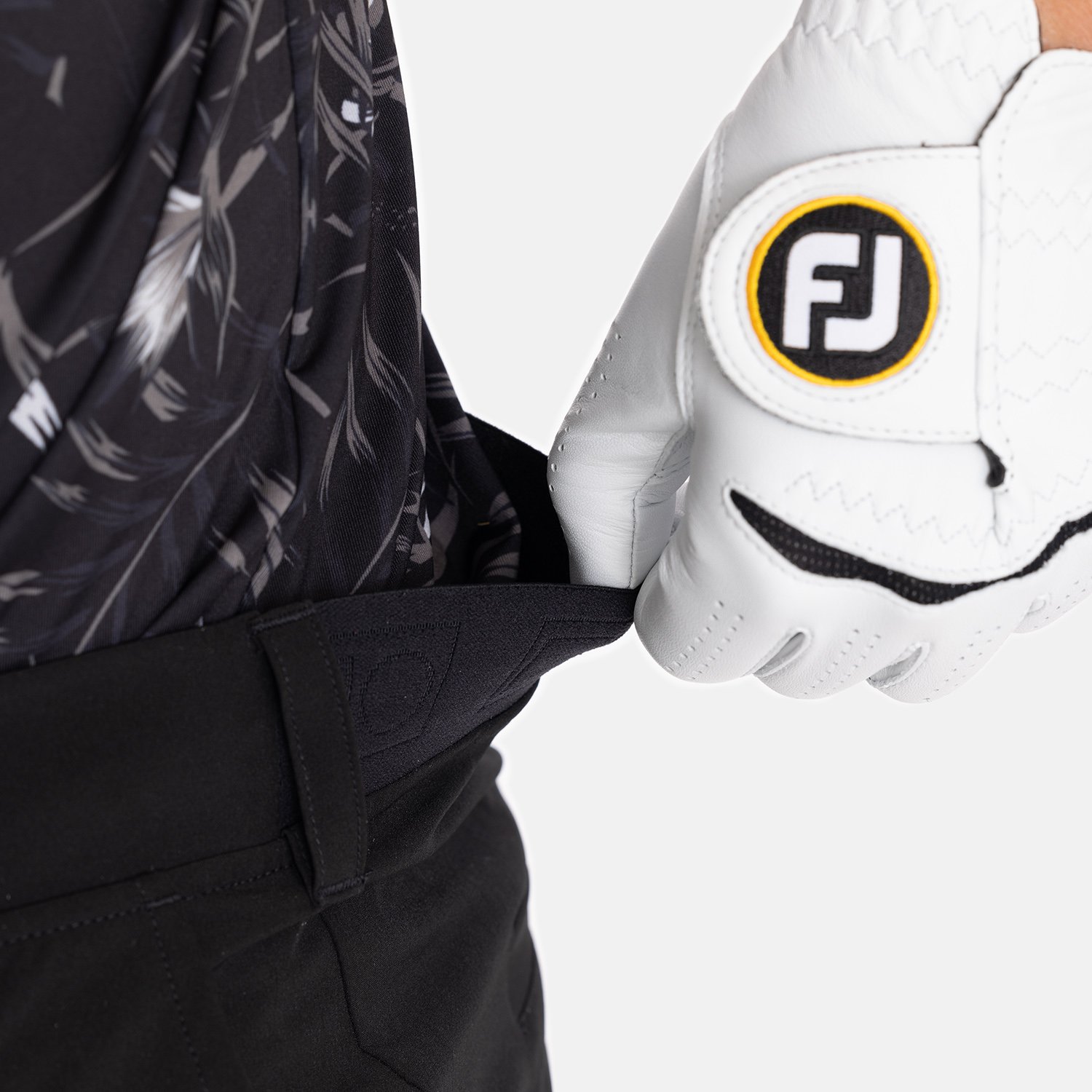 M 4-Way Stretch Short Musta Bogeys & Birdies