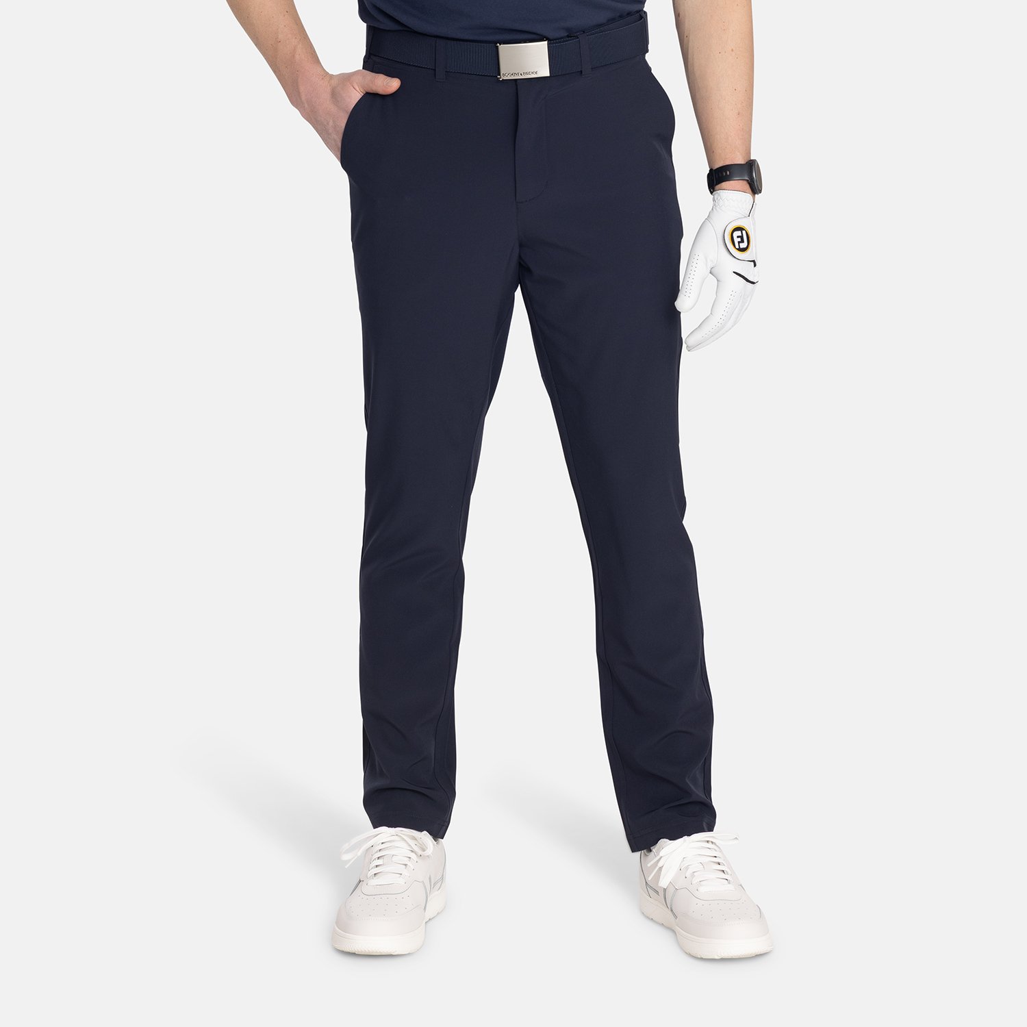 M 4-Way Stretch Pant Blå Bogeys & Birdies