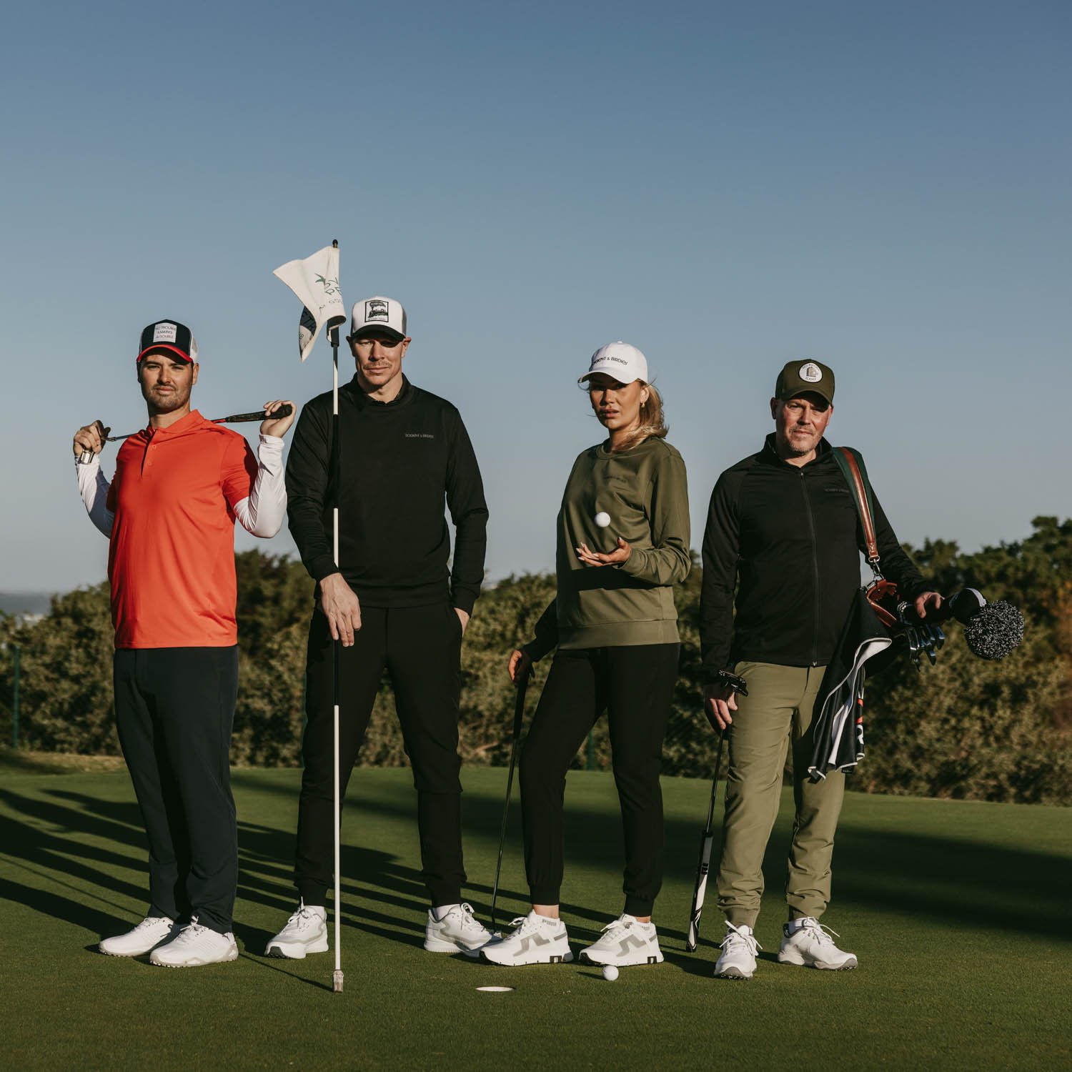 M 4-Way Stretch Jogger Schwarz Bogeys & Birdies