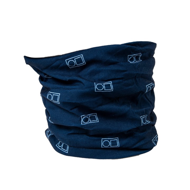 Neckwarmer Tube Blue White Bogeys & Birdies