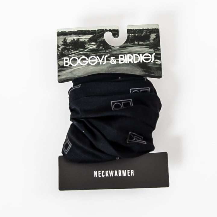 Neckwarmer Tube Musta Harmaa Bogeys & Birdies