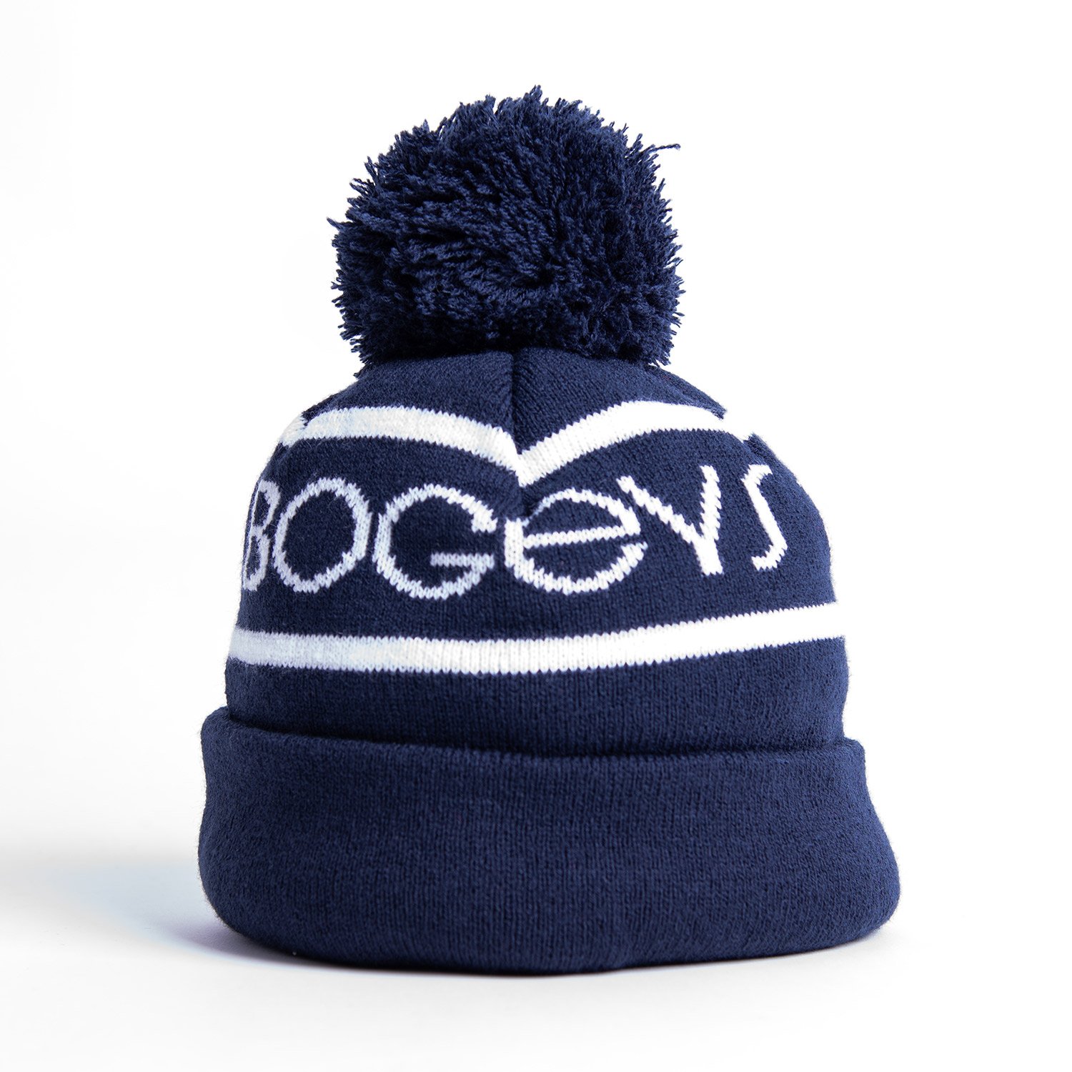 Bobble Hat Blå Hvid