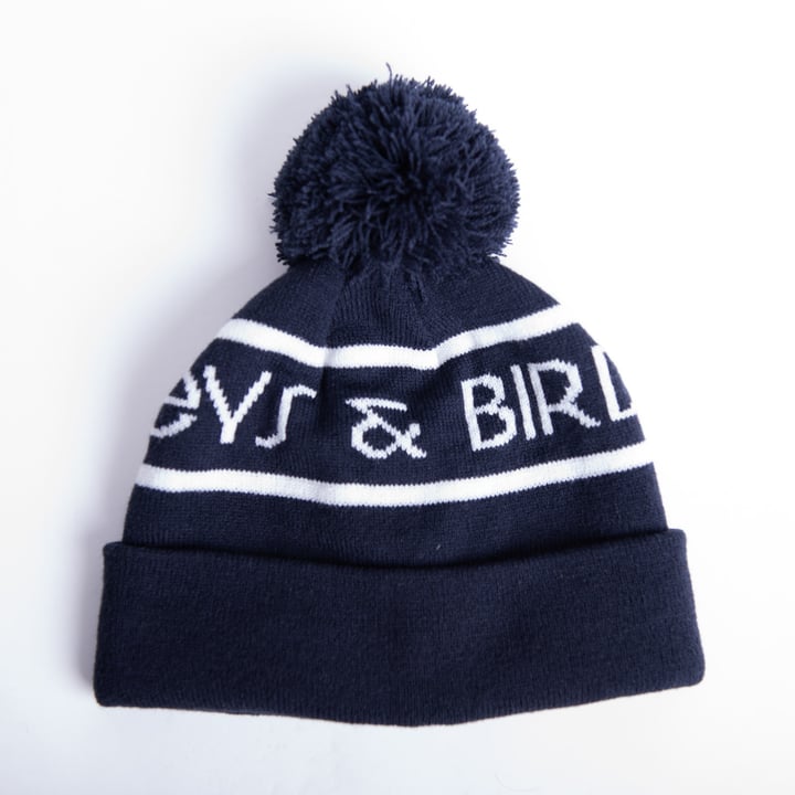 Bobble Hat Sininen Valkoinen Bogeys & Birdies