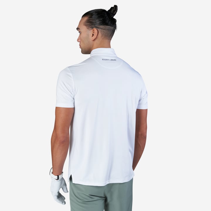 M Tech Pocket Pique Weiß Bogeys & Birdies
