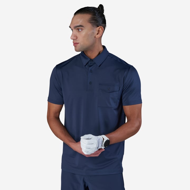 M Tech Pocket Pique Blau Bogeys & Birdies
