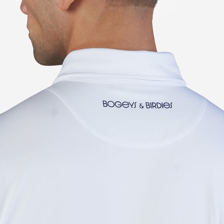 M Tech Pocket Pique Weiß Bogeys & Birdies