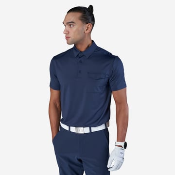 M Tech Pocket Pique Blau Bogeys & Birdies