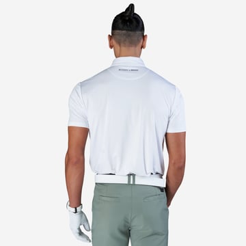 M Tech Pocket Pique Weiß Bogeys & Birdies