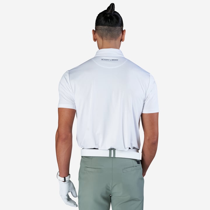 M Tech Pocket Pique Weiß Bogeys & Birdies
