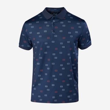 M Tech AOP 2.0 Pique Blå Bogeys & Birdies