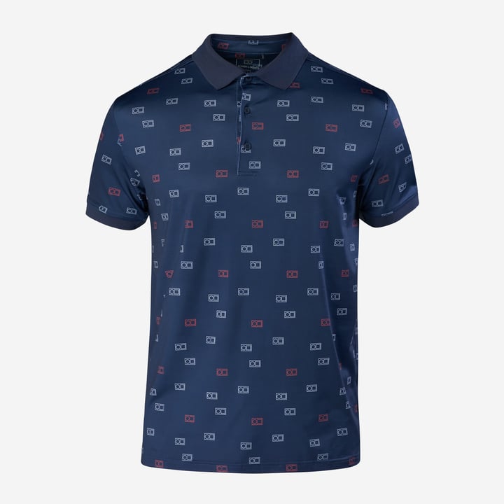 M Tech AOP 2.0 Pique Blå Bogeys & Birdies