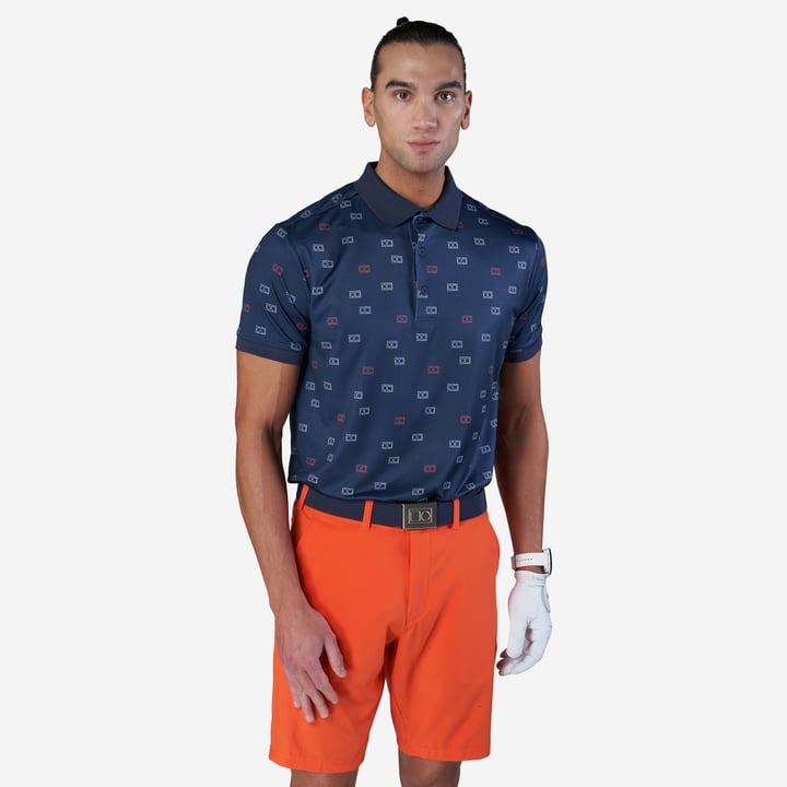 M Tech AOP 2.0 Pique Blå Bogeys & Birdies