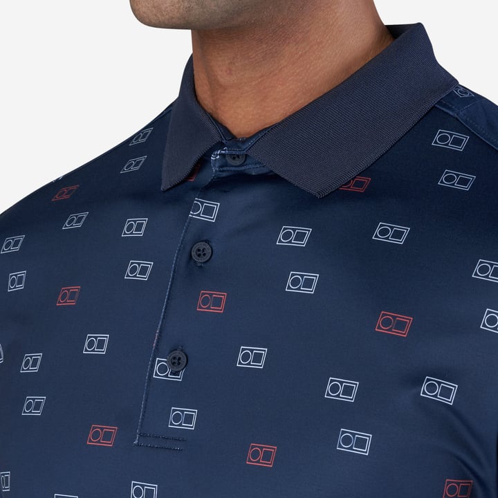 M Tech AOP 2.0 Pique Blå Bogeys & Birdies