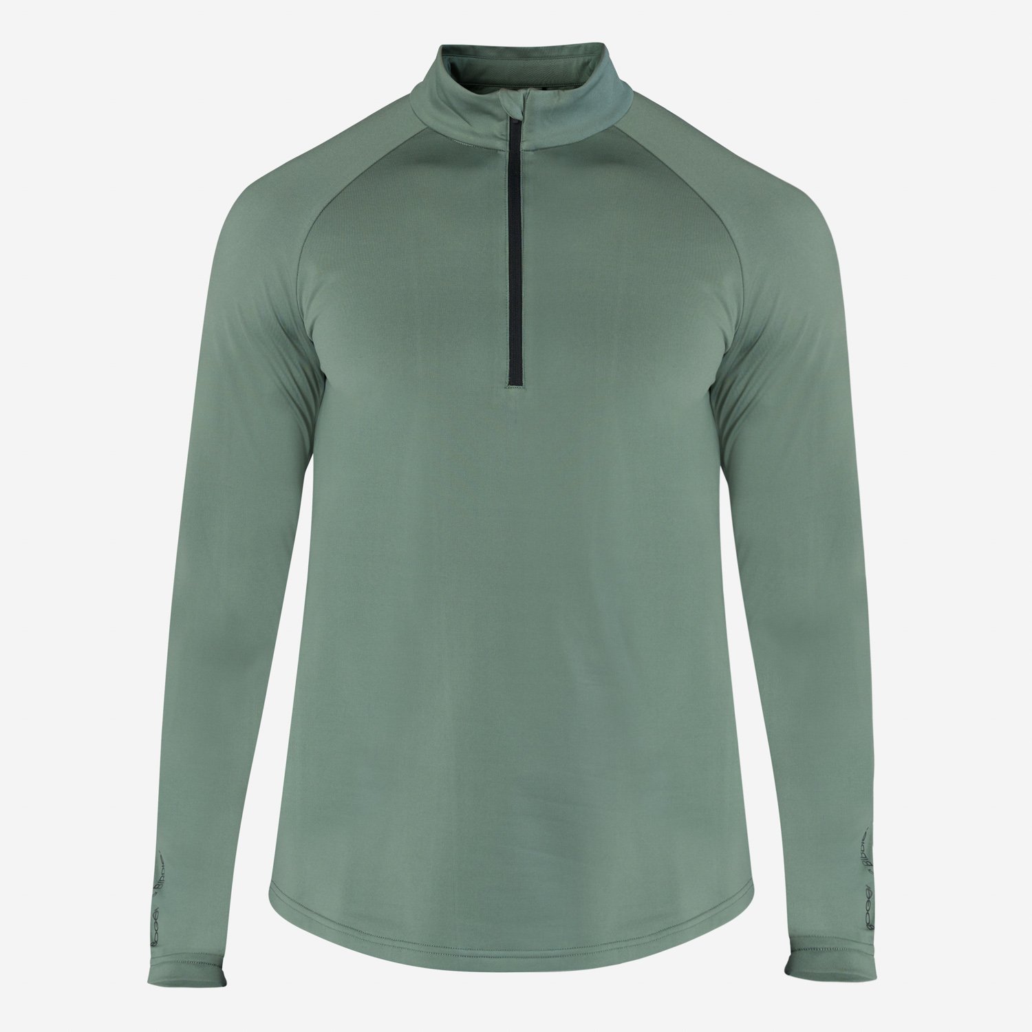 M Mid Layer LS Zip Grøn