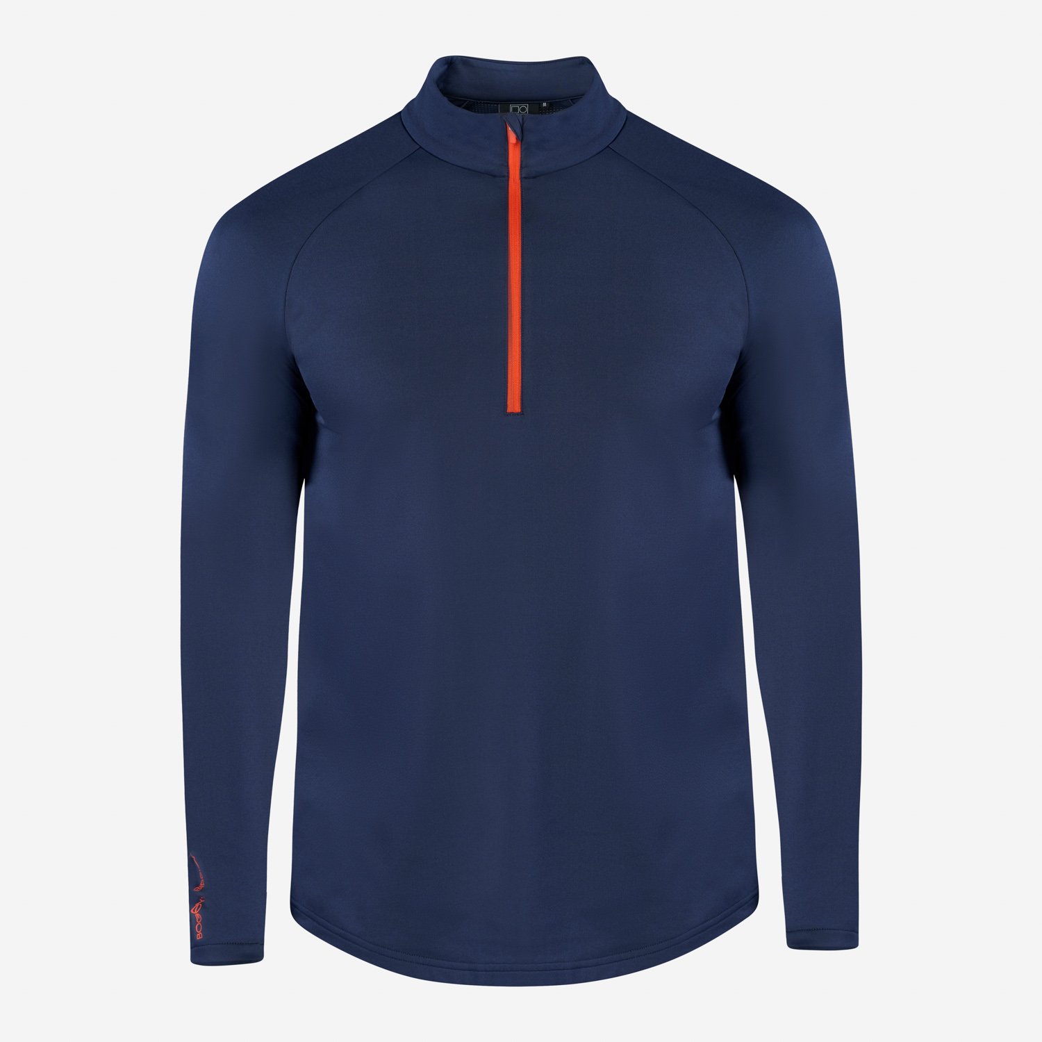 M Mid Layer LS Zip Blå