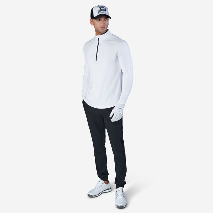 M Mid Layer LS Zip Hvid Bogeys & Birdies