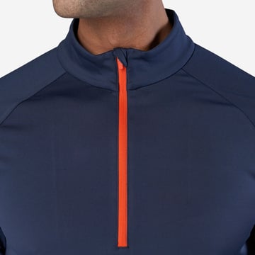 M Mid Layer LS Zip Blå Bogeys & Birdies