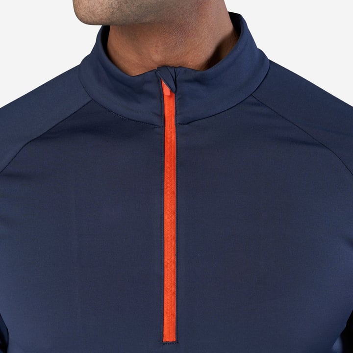 M Mid Layer LS Zip Blå Bogeys & Birdies