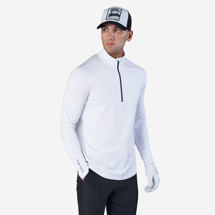 M Mid Layer LS Zip Hvid Bogeys & Birdies
