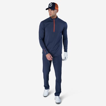 M Mid Layer LS Zip Blå Bogeys & Birdies