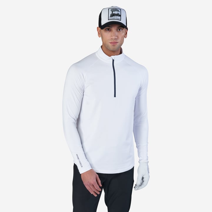 M Mid Layer LS Zip Hvid Bogeys & Birdies