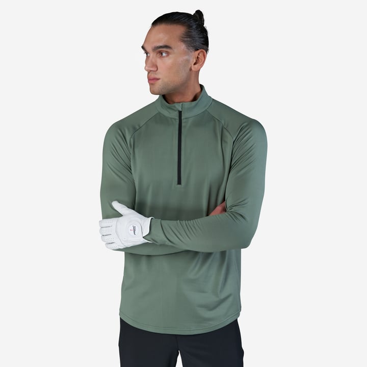 M Mid Layer LS Zip Grön Bogeys & Birdies