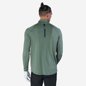 M Mid Layer LS Zip Grön Bogeys & Birdies