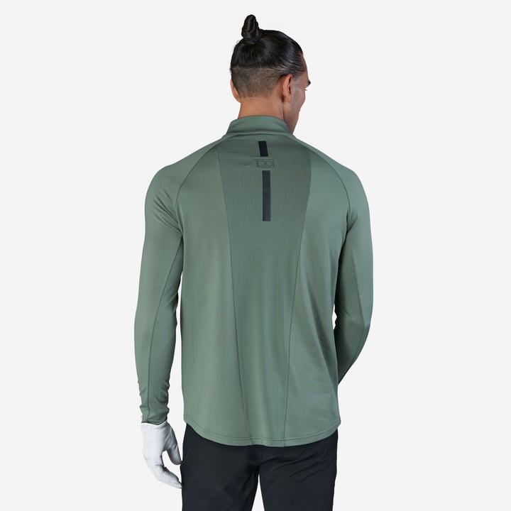 M Mid Layer LS Zip Grön Bogeys & Birdies