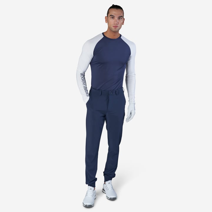 M First Layer LS Tee Blå Hvid Bogeys & Birdies