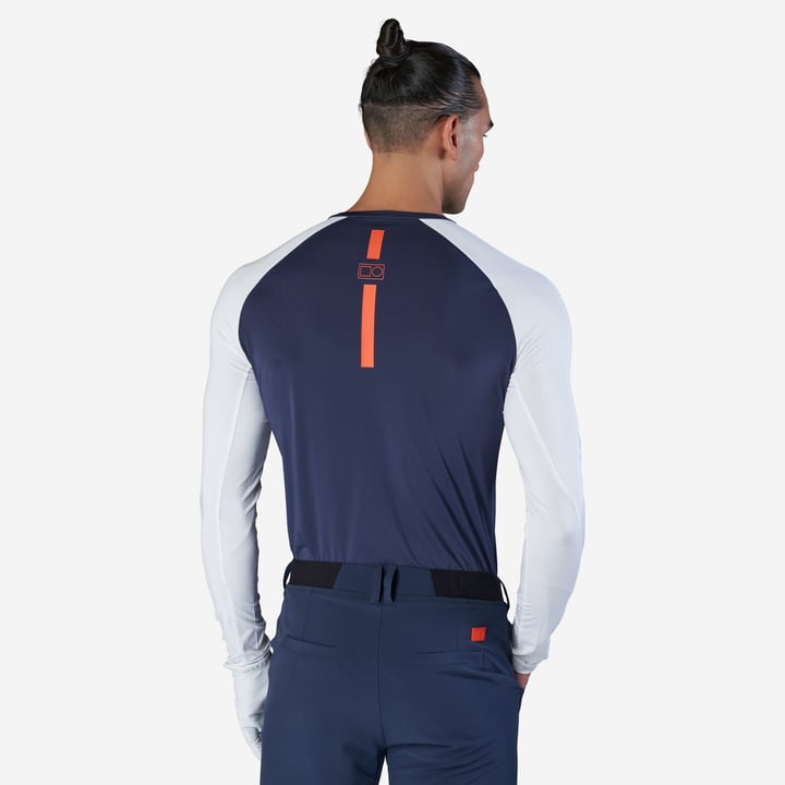 M First Layer LS Tee Blå Hvid Bogeys & Birdies