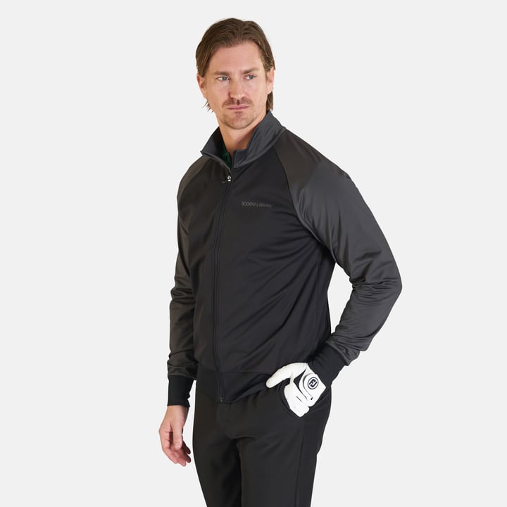 M Hybrid Wind Jacket Schwarz Grau Bogeys & Birdies