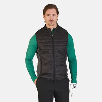 Hybrid Padded Vest Black Gray Bogeys & Birdies